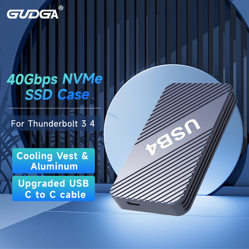 Thunderbolt 4 External Ssd 4Tb - USB4 40Gbps NVMe SSD Enclosure PCIe3.0